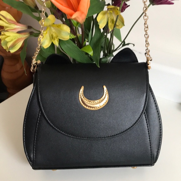 Handbags - Sailor Moon Luna Crossbody, Black